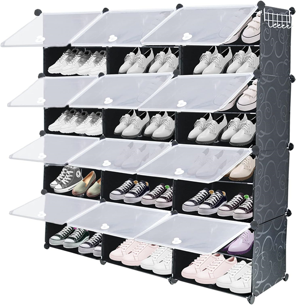 Estantes de zapatos, armarios de tela